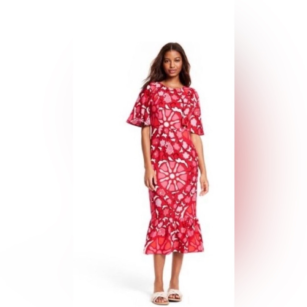 RHODE Target Floral Midi Dress Sz 14